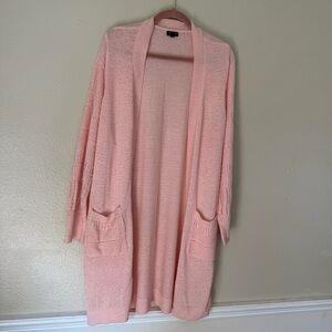 Torrid Soft Pink Open Front Cardigan